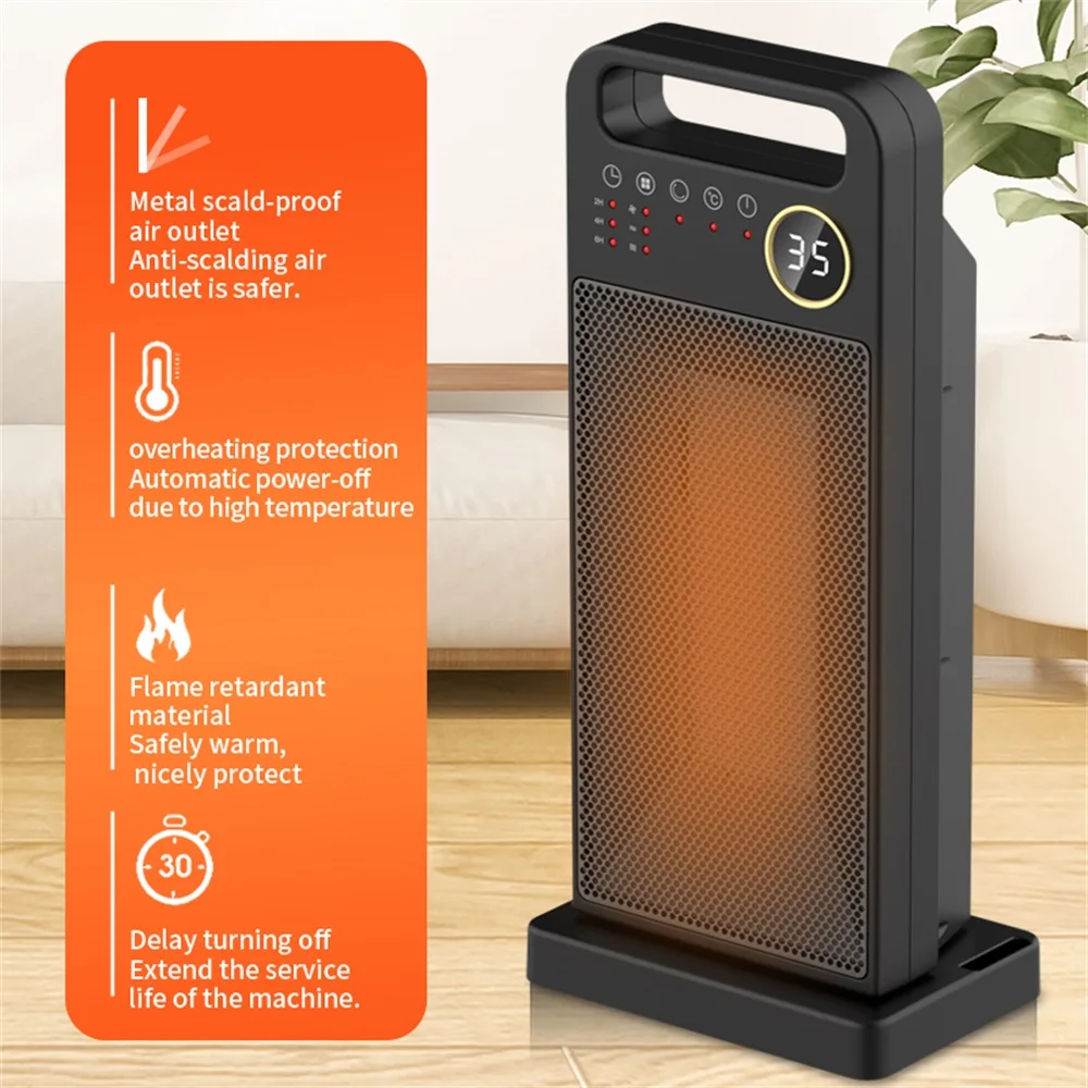 Household Professional Electric Fan Heater for Home Remote Control Electric  Vertical Heating Electric Room Heater YND-2000D - AliExpress