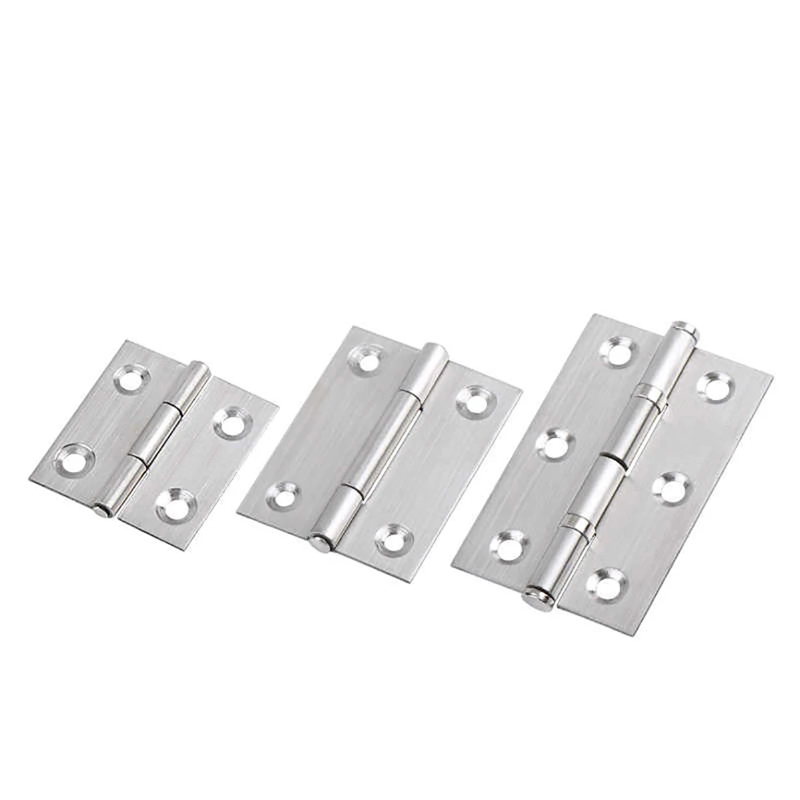 2Pcs Stainless Steel Hinges Door Connector Drawer Furniture Cabinet Fitting Hinge Hardware Accessories