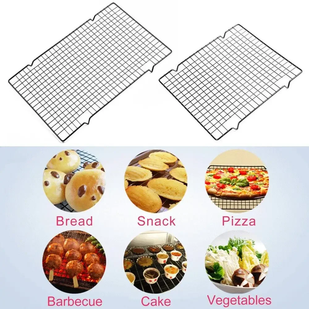 Baking Cooling Rack Non-stick Steel Baking Rack Tray for Cake Biscuit Cookie