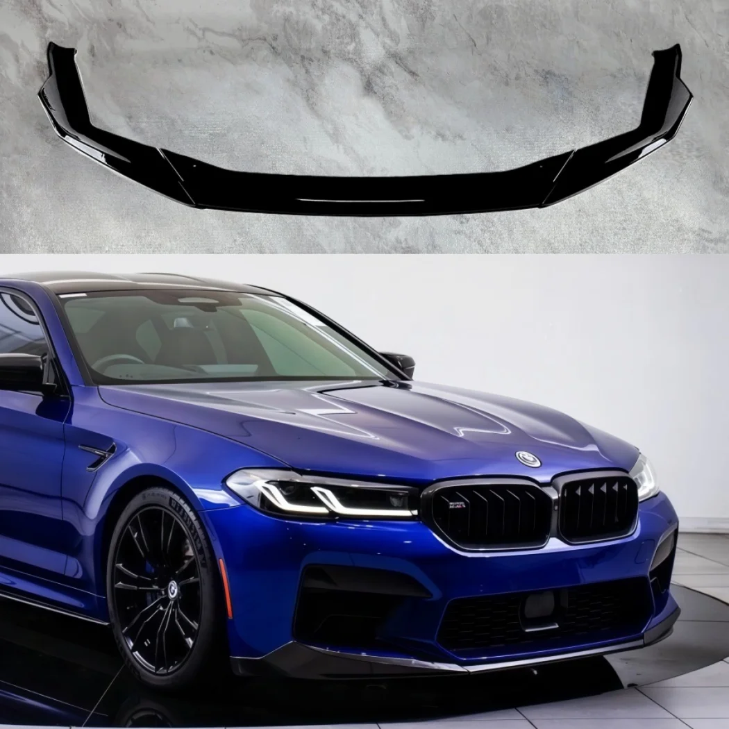 BMW 5 시리즈 M5 F90 LCI 2021-2024용 자동차 프론트 범퍼 립 디퓨저 스포일러 스플리터 바디 키트, 로워 립 카나드 립 프로텍터