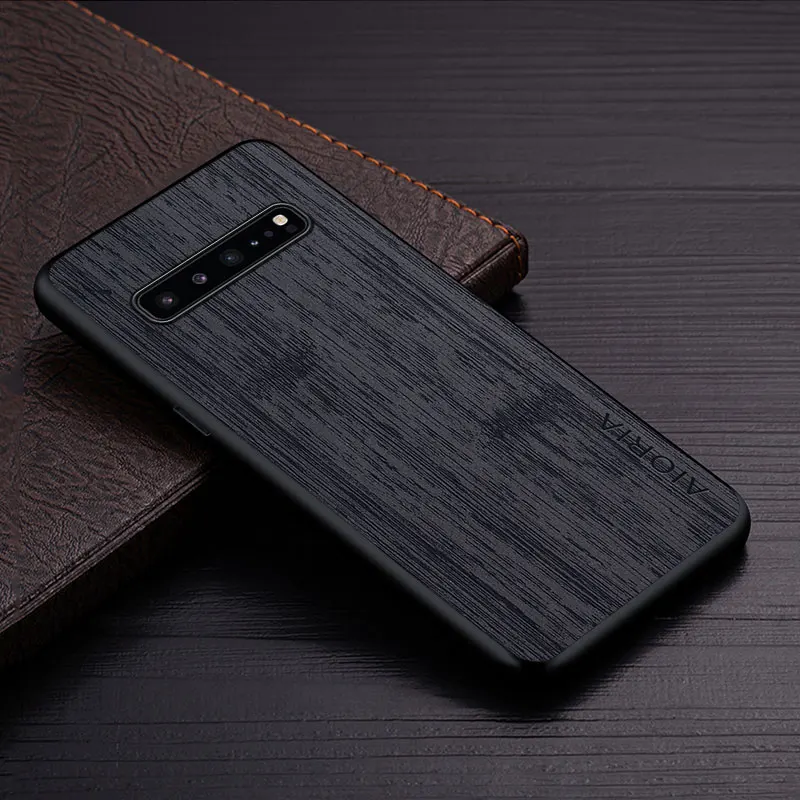 samsung silicone cover Ốp Lưng Dành Cho Samsung Galaxy Samsung Galaxy S10 Plus Lite S10E 5G Funda Tre Gỗ Hoa Văn Bao Da Sang Trọng Coque Cho Galaxy s10 Plus Ốp Lưng Capa best case for samsung Cases For Samsung