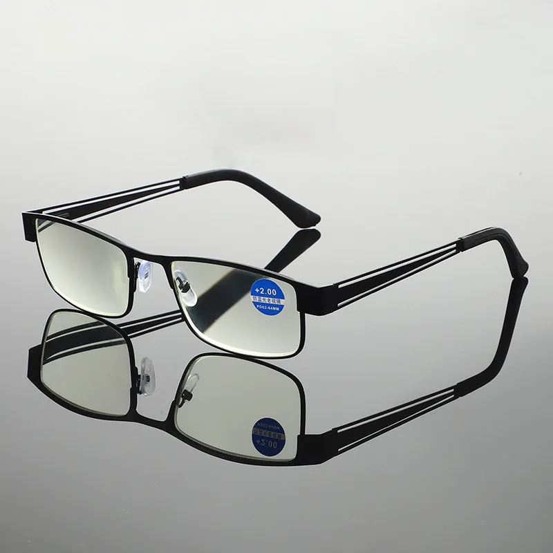 

Men Steel Reading Glasses Women Presbyopia Glasses Computer Anti Blue Light Blocking Eyewear TR90 Prescription Eyeglasses Frame