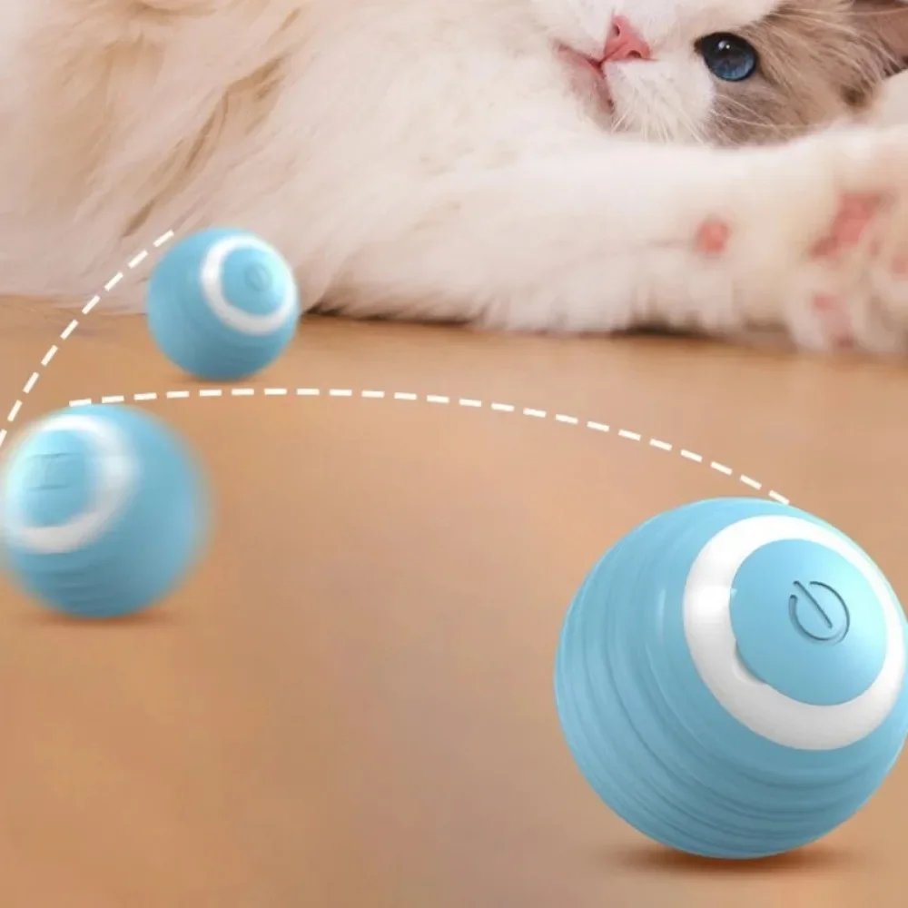 Cats Toys Electric Ball Things for Cats Automatic Rolling Pet Interactive Products Home Accessories Toy Stuff Supplies Garden