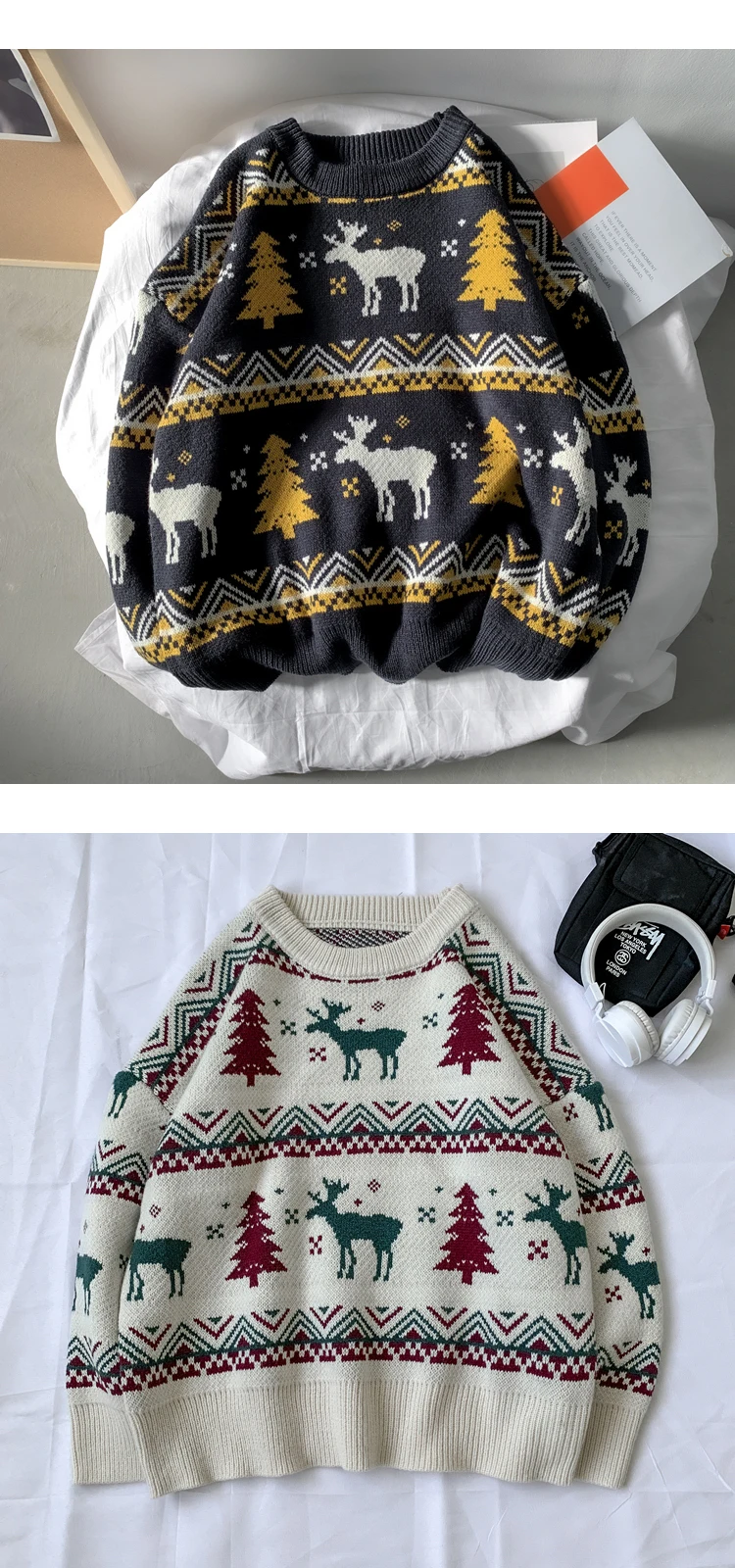 Deer Print Sweater 17