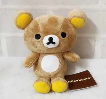 Mini Rilakkuma Korilakkuma Bear Plush Toy Stuffed Animals  Kawaii Cute Anime Plushie Kids Toys for Girls Children Birthday Gift