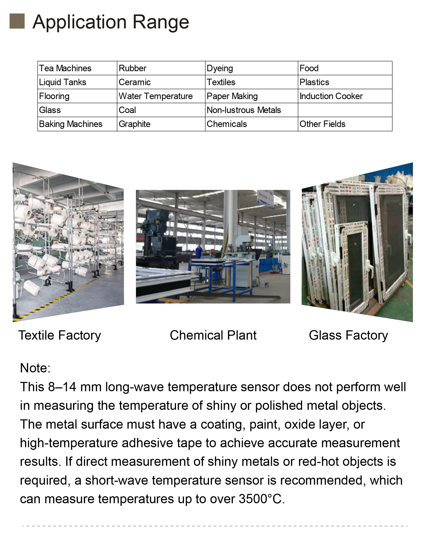 Infrared Temperature Sensor Non-Contact Pyrometer Probe 0-600C 4-20mA RS485 0-10