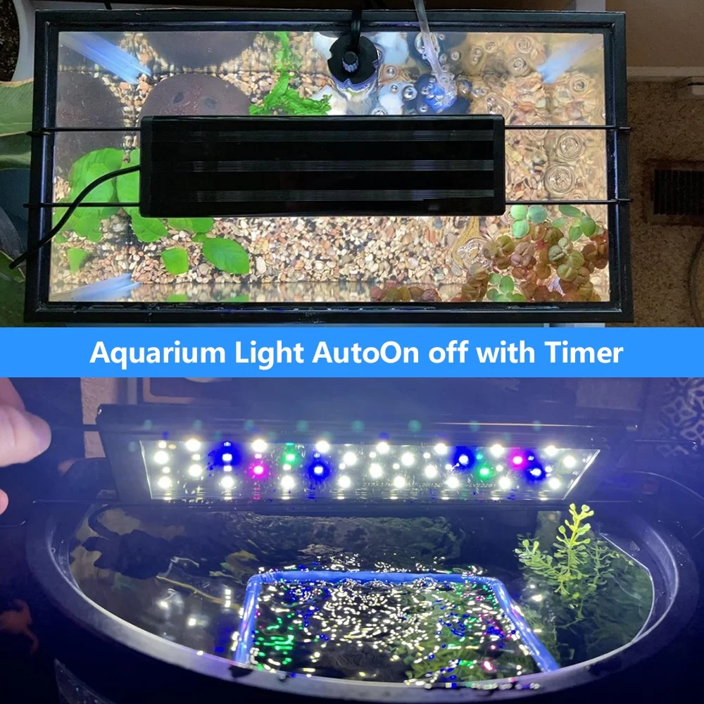 Sleek & Adjustable LED Aquarium & Reptile Light with Multi-Timer Settings