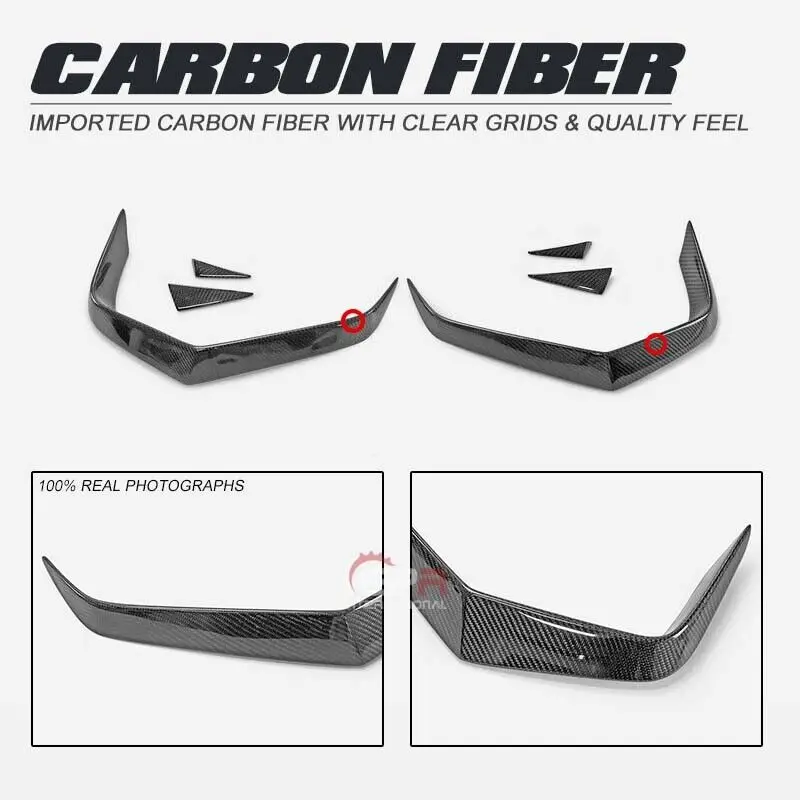 

For Infiniti Q60 CV37 17 Onwards V Type Rear Bumper Canard Bodykits Carbon Fiber