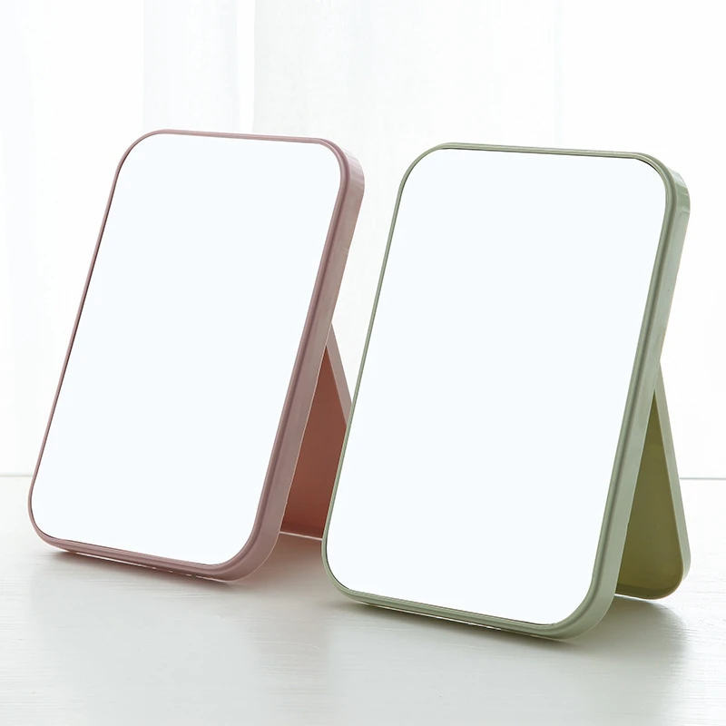 Small Folding Makeup Mirror Portable Makeup Mirror Student Dormitory Desktop Desktop Small