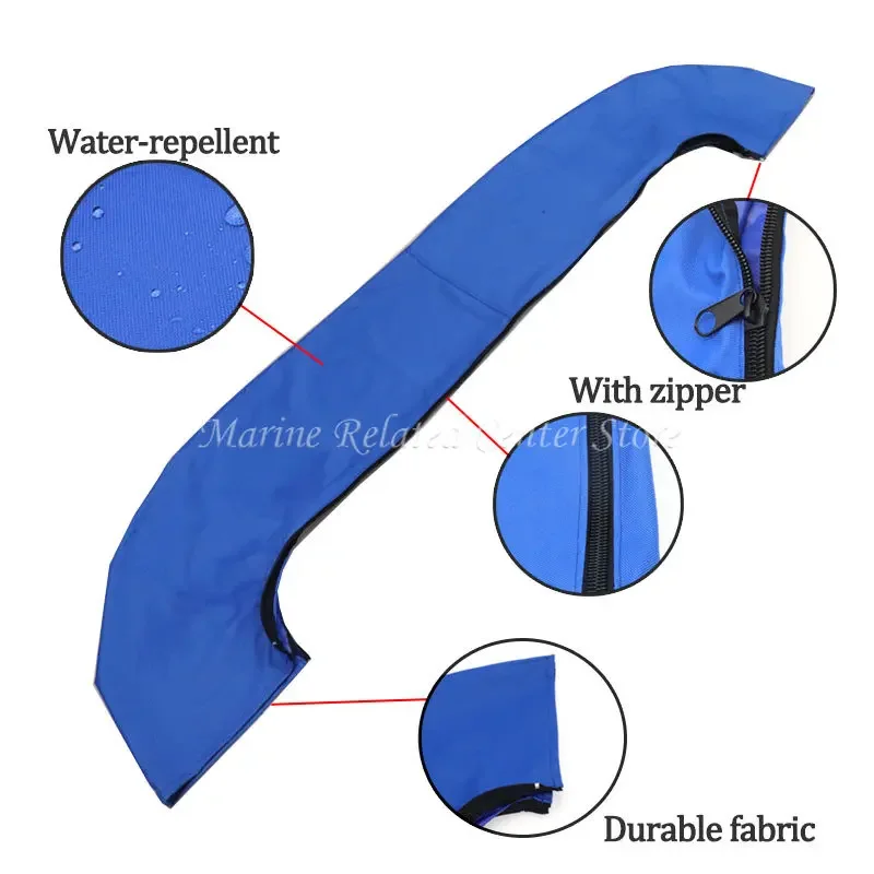 Fishing Boat Cover Boat Cover 600D 3 BOW Bimini Top Boot Cover No Frame Boat Cover Waterproof Anti UV Boat Dustproof Accessories