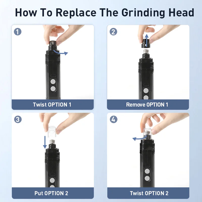 Stainless Steel Pet Nail Grinder 6