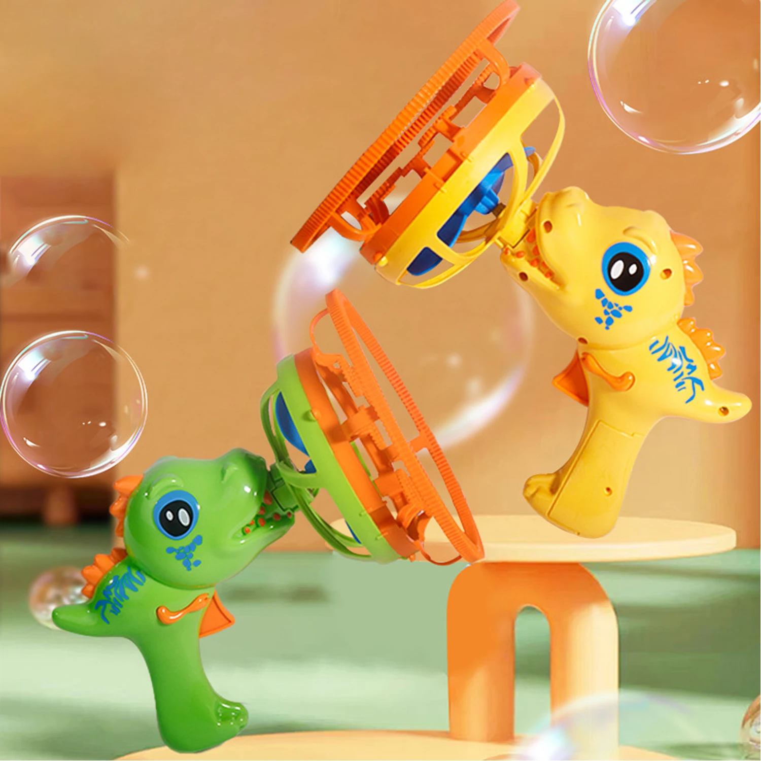 Bubble Gun Bubble Machine Dinosaur Bubble Machine Toys Suitable for Children and Toddlers Bubble Gun Party Gifts Birthday