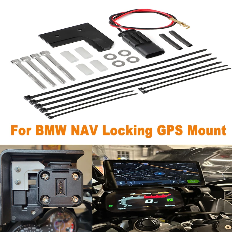 For-BMW-NAV-locking-GPS-Mount-For-Garmin-Zumo-XT-or-XT2-Adapter