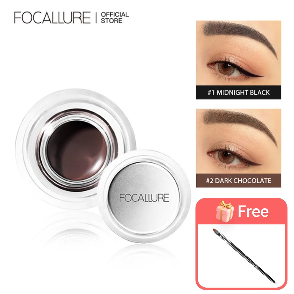 FOCALLURE5ColorEyebrowPomadeEyebrowEyelinerGelWaterproofLong