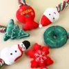 Christmas Interactive Squeaky Dog Plush Toy with Ropes Knot for Relieve Boredom Dog Chewing Plush Toy for Teeth Cleaning for Dog 3