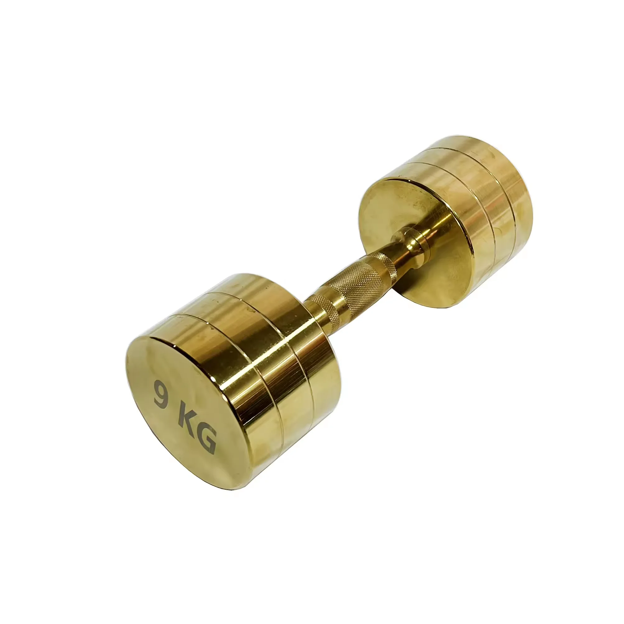 high quality gold dumbbells home gym equipment dumbbells