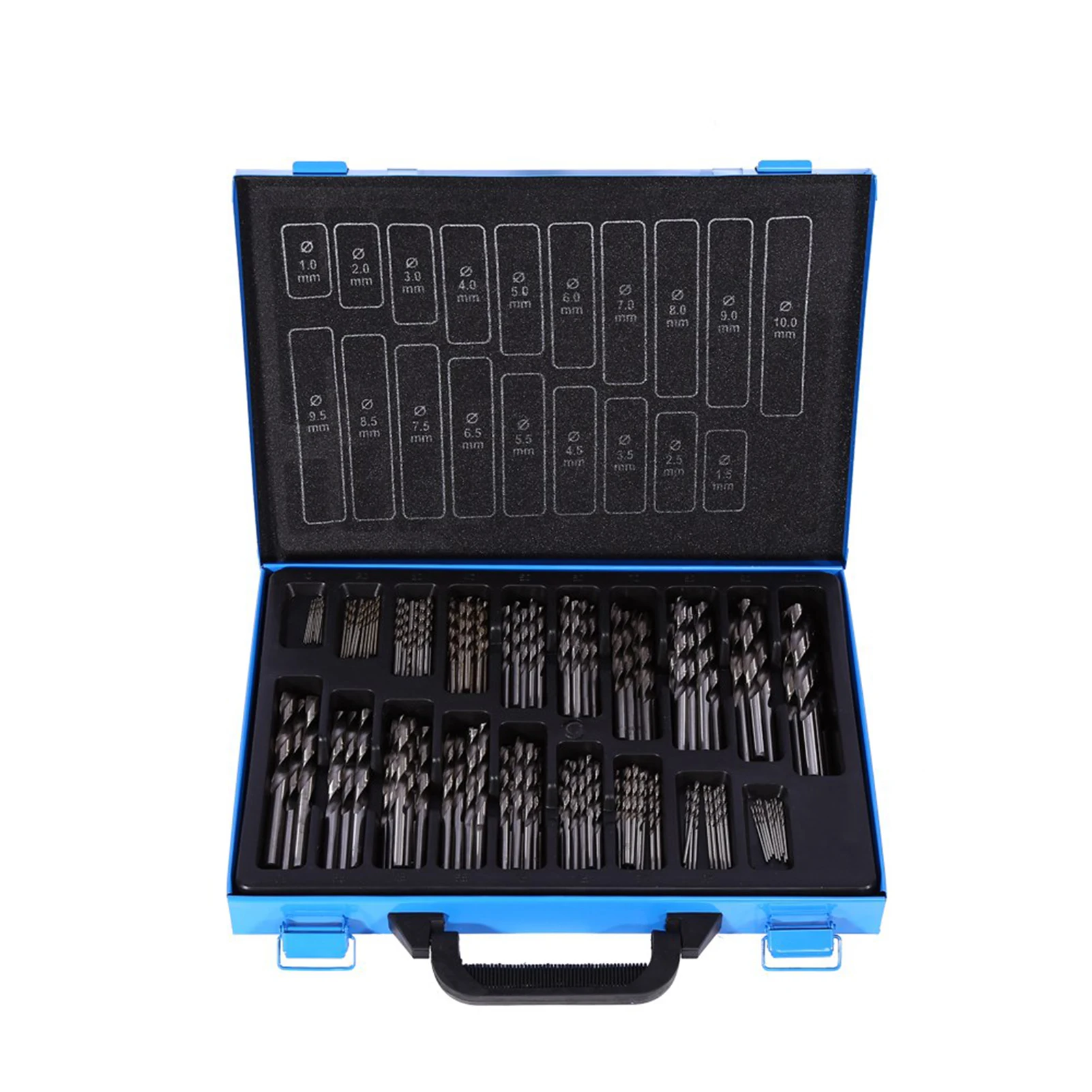 Drill Split Point HSS Engineering Drill Set 1 - 10mm Precision 4241 High Speed Steel with Case Engineering Tool