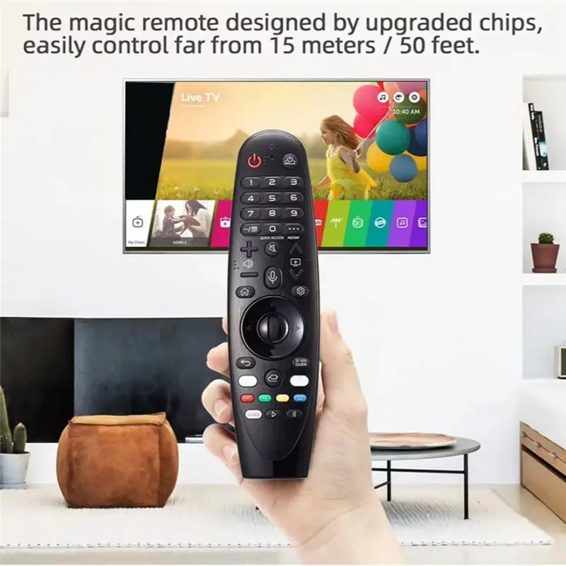 [NEWCCDD】 2개 교체용 스마트 TV 리모컨 AKB75855501 MR20GA 마우스(4K 8K UHD OLED 나노셀 TV용 음성 기능 포함)