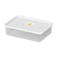 Fruits Meat Preservation Food Storage Box Portable Food Grade Fridge Organizer Container Transparent 1