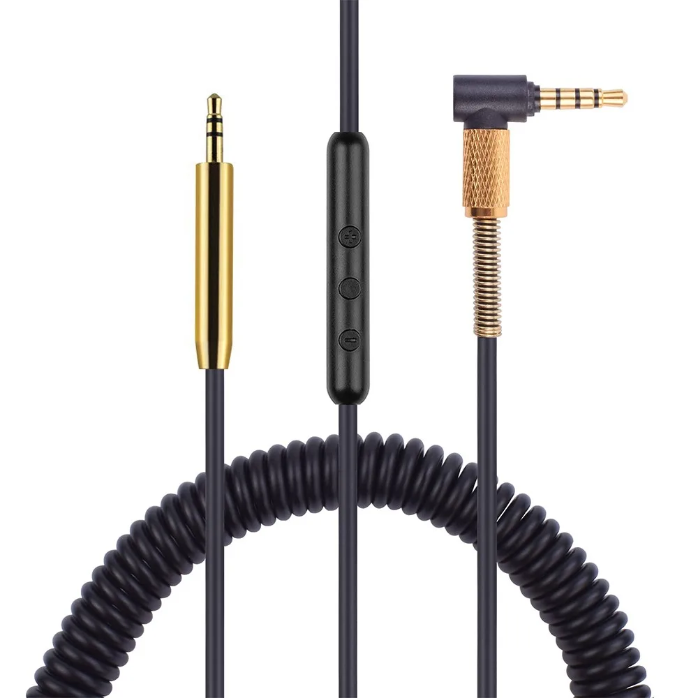 Cavo Di Prolunga Per Cavo Aux Da 3.5Mm Di Ricambio A Molla Ofc Per Cuffie Wireless Jabra Elite 85H 25H Move