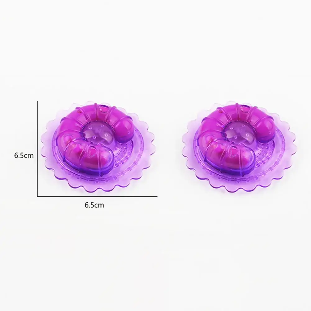 Nipple Sex Toys 1 Pair Nipple Vibrators Non-Irritation Chest Clips Soft Rubber Strong Stimulus Breast Sucker Clips