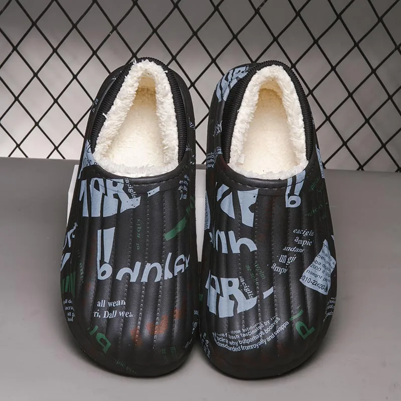 Unisex Winter Slippers Size 46 Non Slip Indoor House Shoes Soft Warm Waterproof Cozy Extra Large