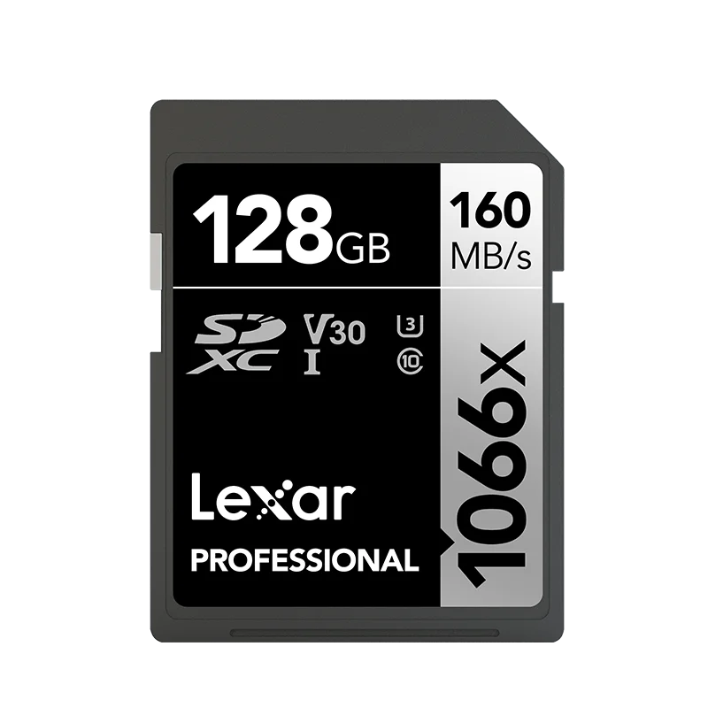 Lexar-SD ī 1066X  ִ 160 ްƮ/ 64 Ⱑ Ʈ 128 Ⱑ Ʈ 256 Ⱑ Ʈ SDXC UHS-I U3 V30 ÷ ޸ ī 3D 4K  ī޶