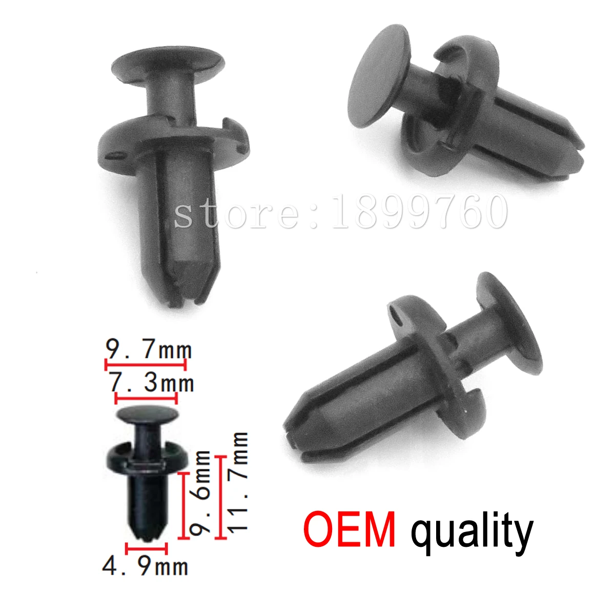 50 Clip Paraurti In Plastica Per Toyota – Adatti Per Corolla, RAV4, Avensis, Auris – Rivetti Per Fissaggio Parafango