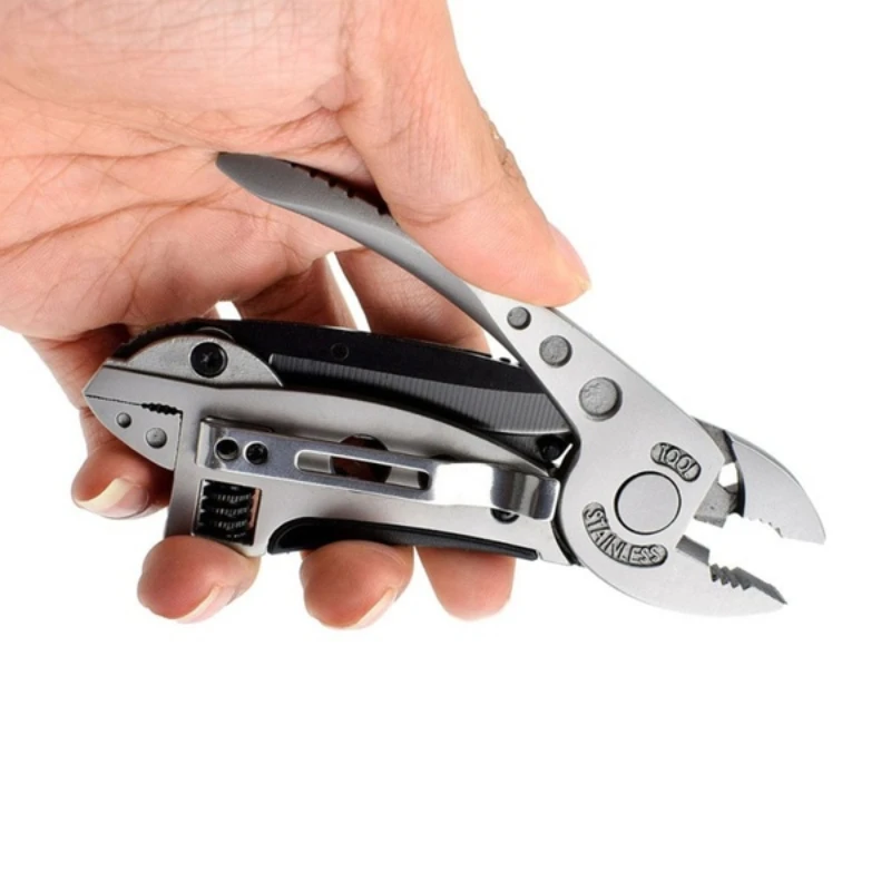 Multi-tool Survival Knife Multi Tool Set Purpose Adjustable Wrench Knife Wire Cutter Pliers Survival Emergency Gear Tools Set images - 6