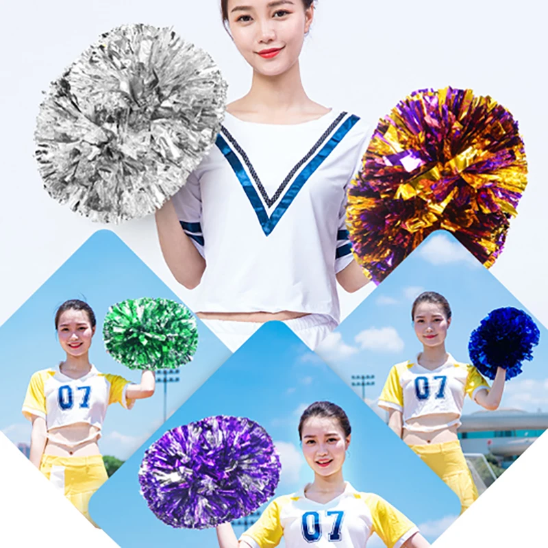 Description Picture 2 of item30/34CM Game Pom Poms Cheerleading Cheer Ball Flower Sports Match Vocal Dance Party Concert Decorator Come On Prop Club Supply