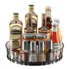 360° Rotating Plastic Storage Bins|Clear Cabinet Organizer for Kitchen/Pantry/Fridge/Cosmetic |Space-Saving Round Container 5