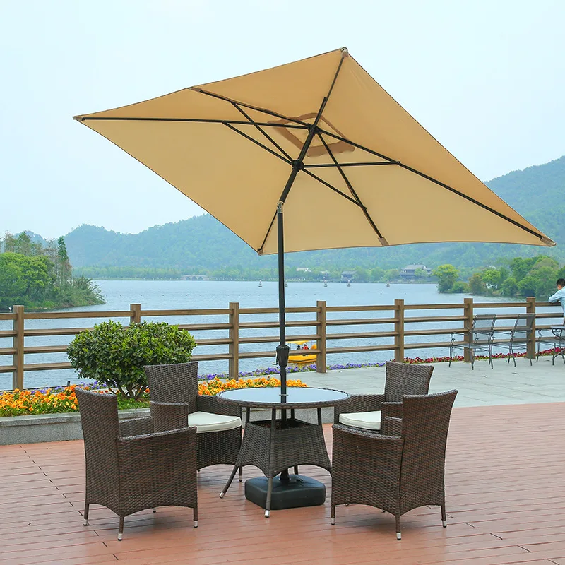AOLIVIYA Outdoor Parasol Garden Sunscreen Large Sun Umbrella Commercial Cafe Central Pillar Umbrella Villa Garden Stall Outdoor