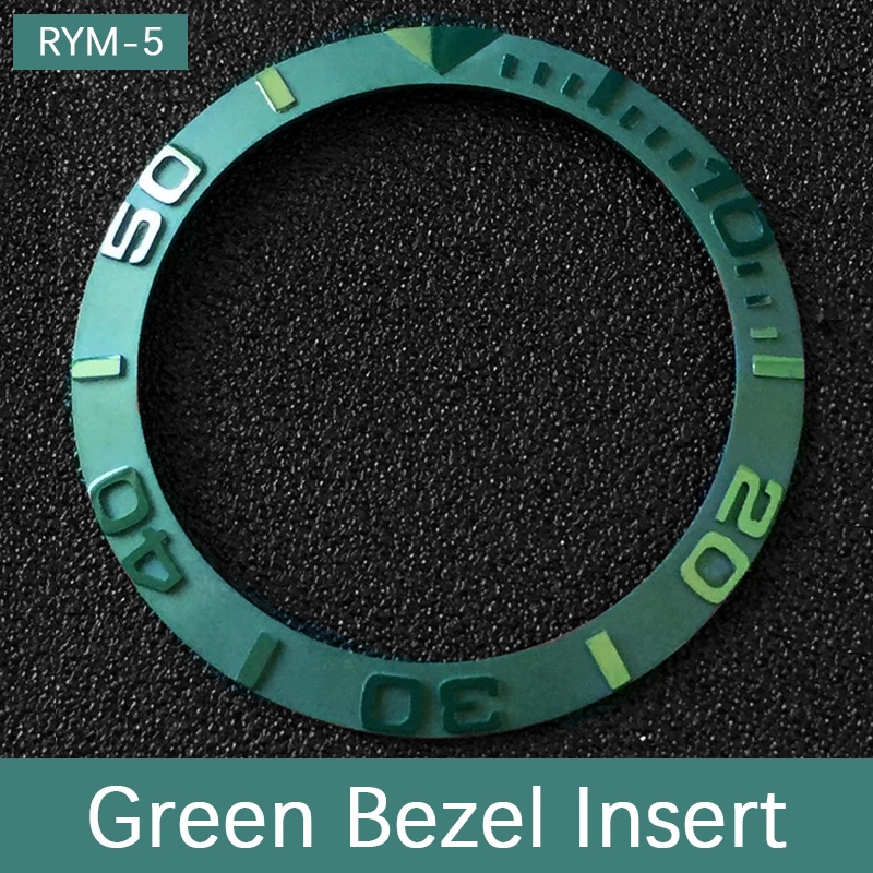Matte Finish Ceramic Sloped Bezel Insert, YM Style, 38*30.6mm