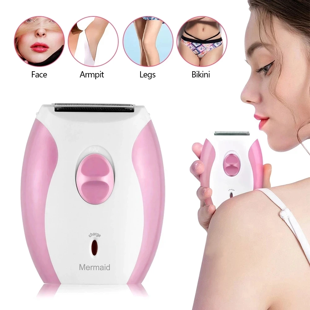 Electric Epilator USB Charging Shaver Stainless Steel Blade Women Hair Remover Professional Painless Shaving Machine Rechargeabl men s nose hair trimmer electric shaver eyebrow trimmer sideburns usb charging nose hair trimmer women shaver electric epilator