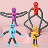 Variable Fun Cartoon Robot Telescopic Tube Toys Kids Puzzle Stretch Suction Cup Robot Toy DIY Telescopic Stress Relief Toys 1