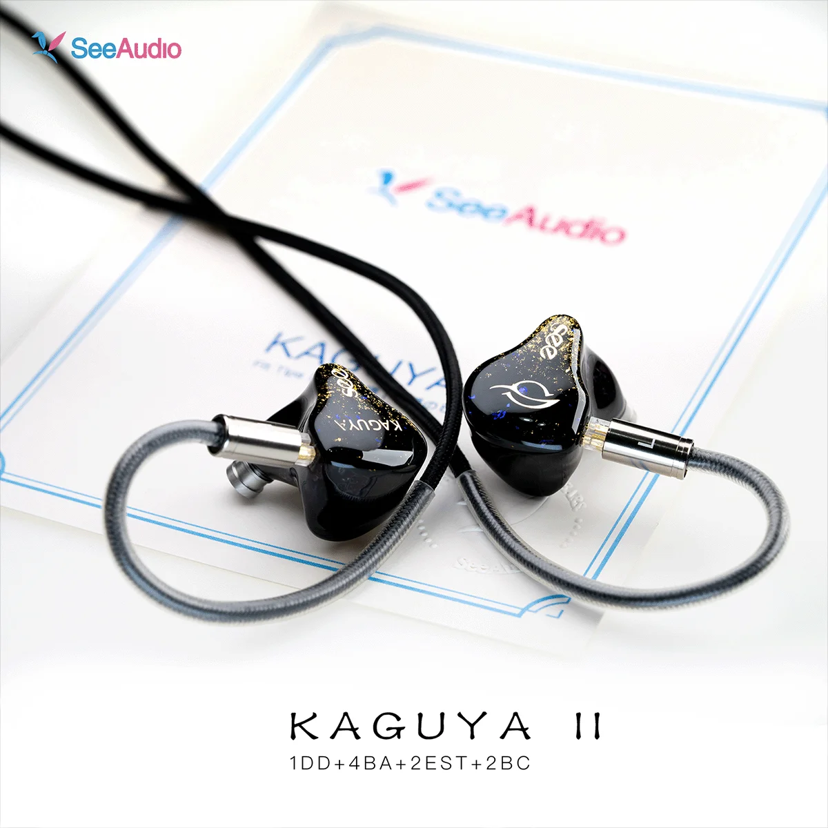 SeeAudio KAGUYA 4BA + 4EST 有線イヤホン SeeAudio Kaguya 4BA+4EST Electrostatic HiFi Earphone In-Ear