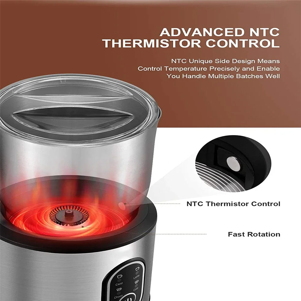 خفاقة حليب كهربائية ستانلس ستيل ٣٥٠ مل