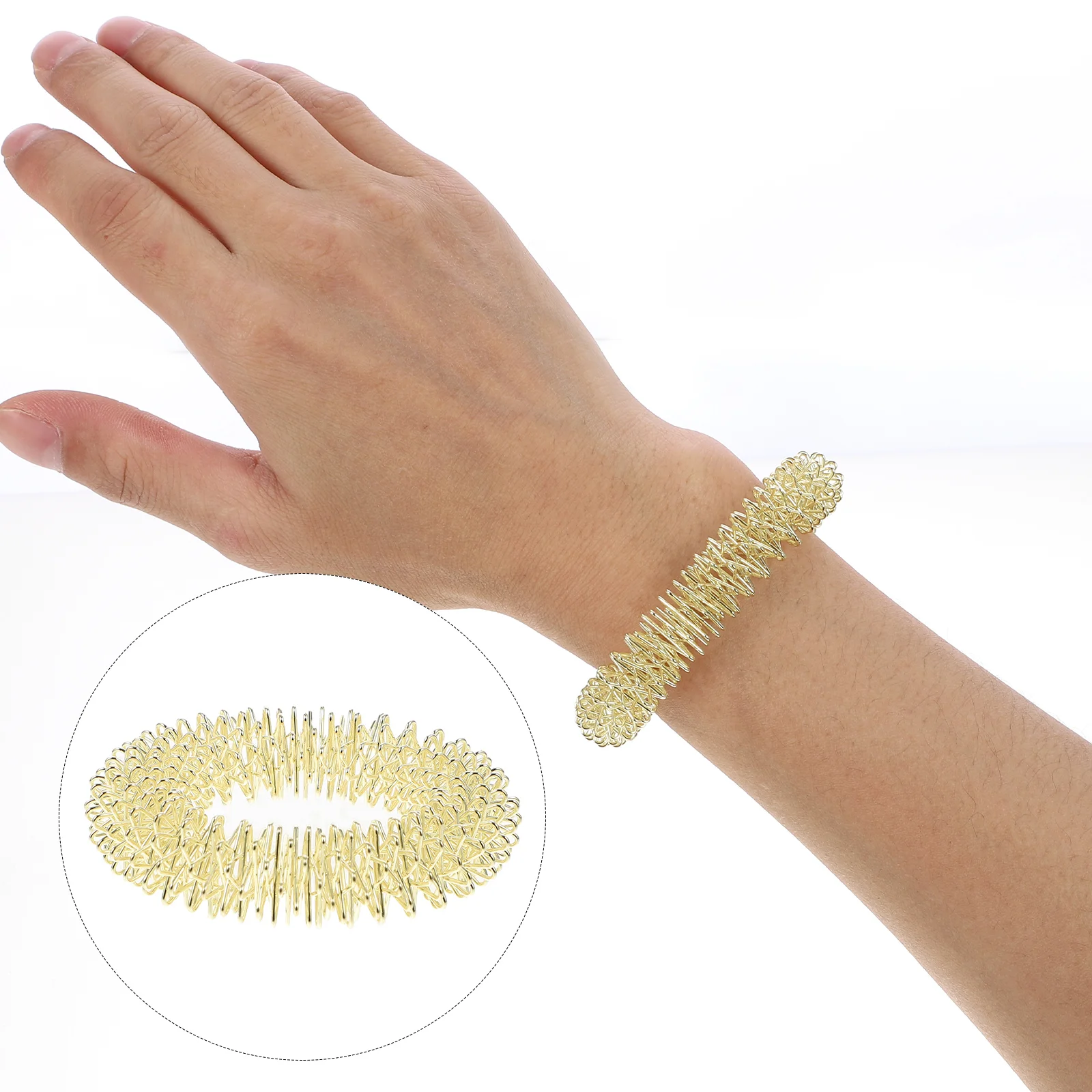 

Massage The Tools Acupressure The Toolss Finger Bracelet Metal Hand Wrist Fingers Massager Accupressure Circulation Bracelets