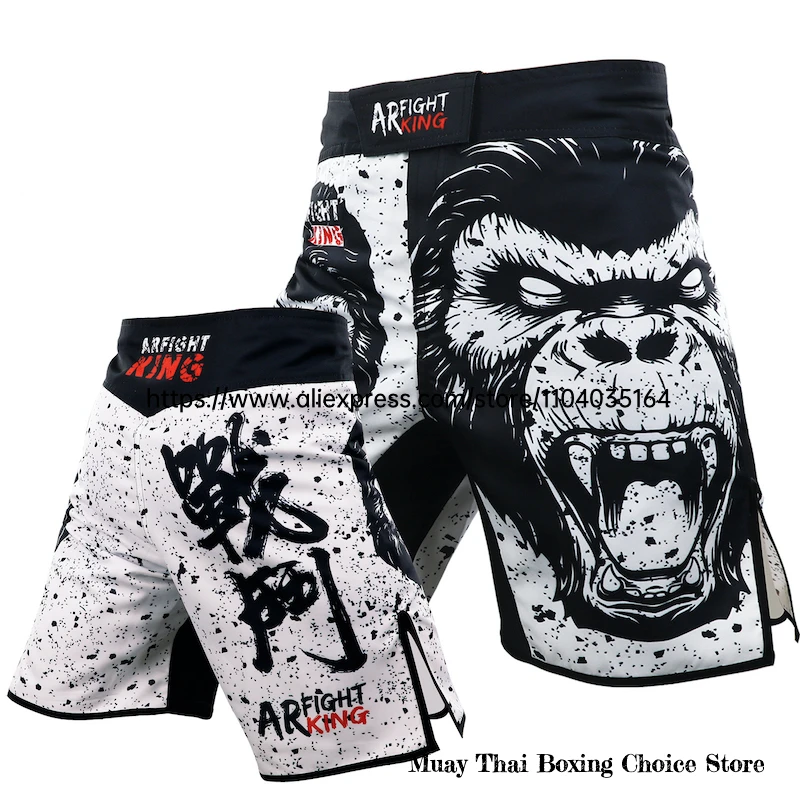 MMA 반바지 고릴라 BJJ 반바지 남성 킥복싱 파이트 반바지 무술 복싱 의류 짐 주짓수 스파링 그래플링 팬츠