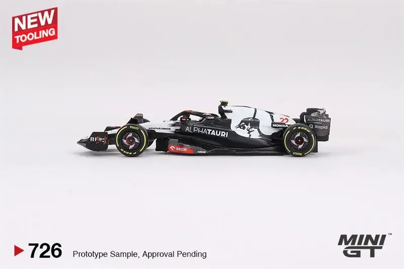 **Pre-Order** MINI GT 1:64 AlphaTauri AT04 #22 Yuki Tsunoda / #21 Nyck de Vries 2023 F1 2023 Diecast Model Car