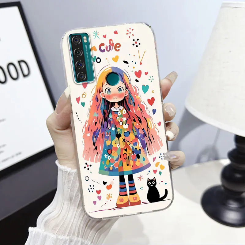 Marble Clear Soft Silicone Phone Case Cover
