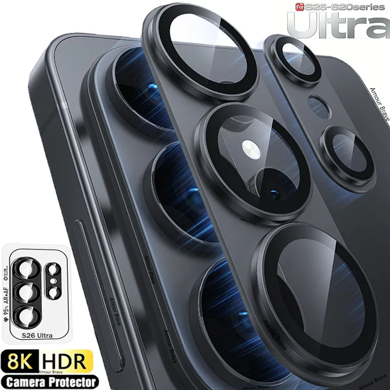 Premium Metal Camera Lens Protector Glass - Full Cover Lens Guard
