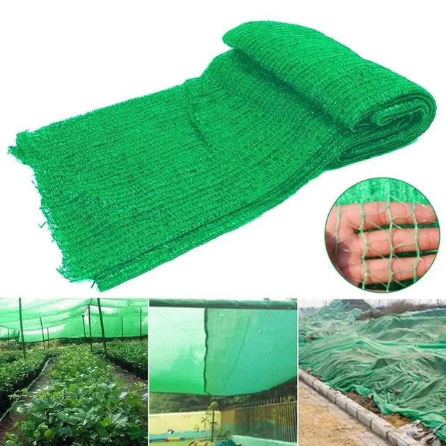 4X5 M -Es Napgátló Háló Napsütéses Vitorla Uv -Ellenálló Napmenhely Borítás Üvegházhatású Árnyékoló Kendő Nettó Tarp Virágok Paradicsom Otthoni Terasz - Image 2