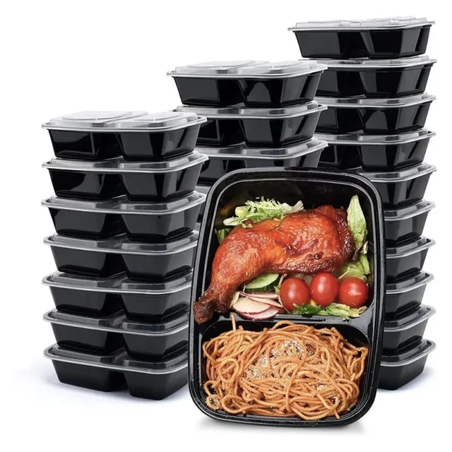 What is Disposable Round Plastic Takeaway Microwave Safe Salad