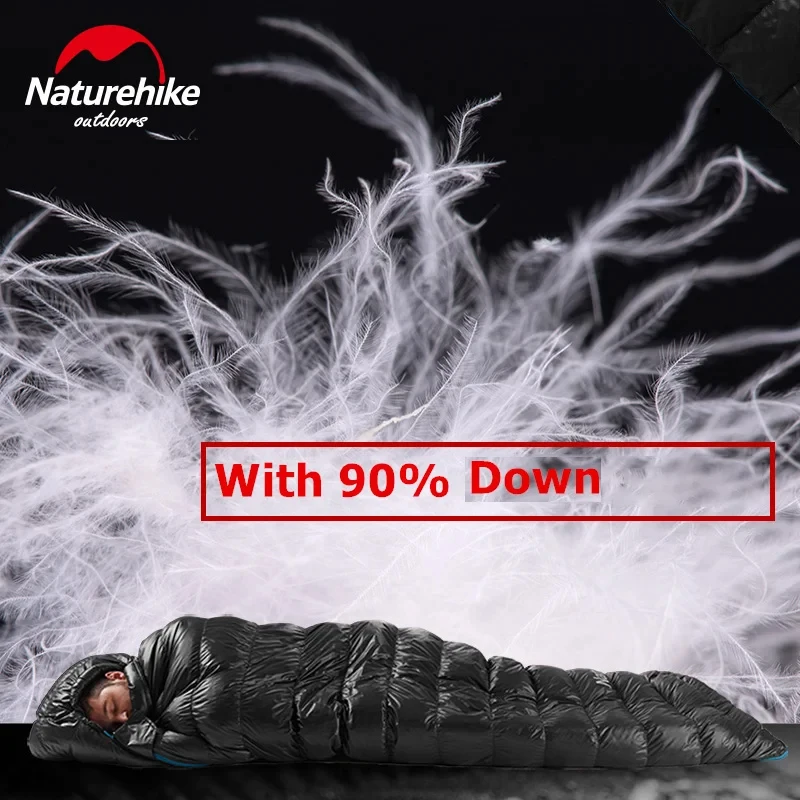 Naturehike CW400 Sleeping Bag Winter Lightweight Down Sleeping Bag Ultralight Waterproof Hiking Camping Quilt sleeping bag survival sleeping bag