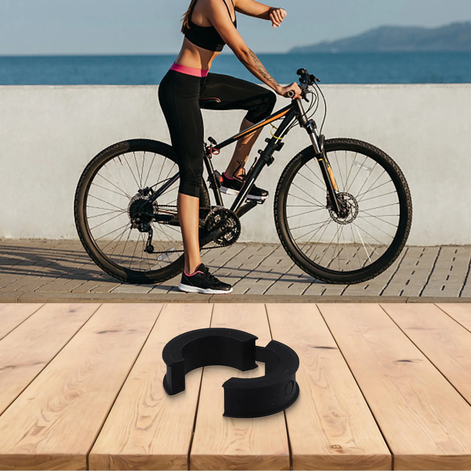 Fahrradanpassung 31,8 bis 22,2 mm Fahrradcomputerständer Fahrradscheibe 31,8 bis 22,2 Verschleißfeste feste Installation – Detail 13