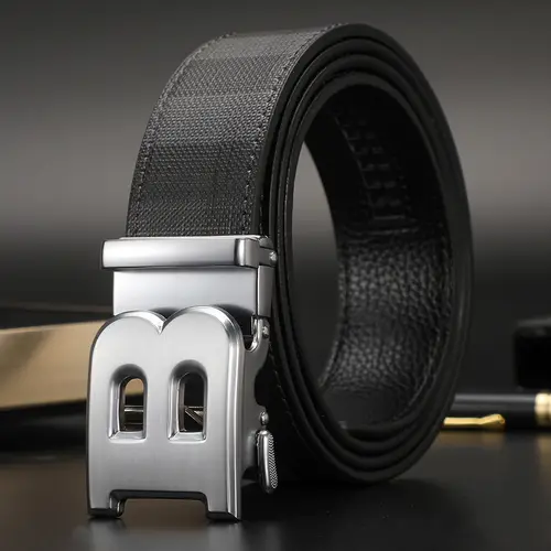 High Quality Leather Belt Men Luxury Brand Designer fashion Canvas Belts for Men Strap Male Metal Automatic Buckle Belt - Image 20