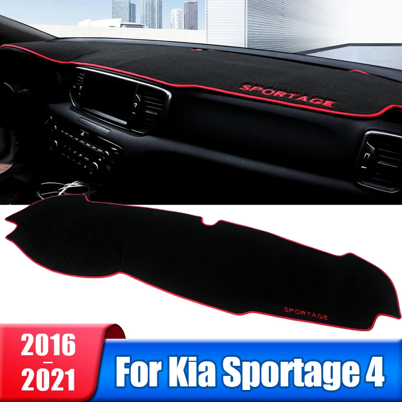 Car Dashboard Sun Shade Mat Instrument Desk Nonslip Pad For Kia