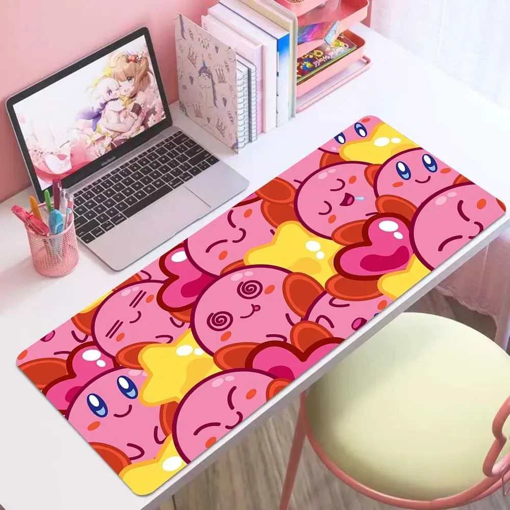 

Cute Kirbys Large Mouse Pad PC Computer Game MousePads Desk Keyboard Mats Office Rubber Anti-slip Mouse Mat Mice 40x90 30x80 CM