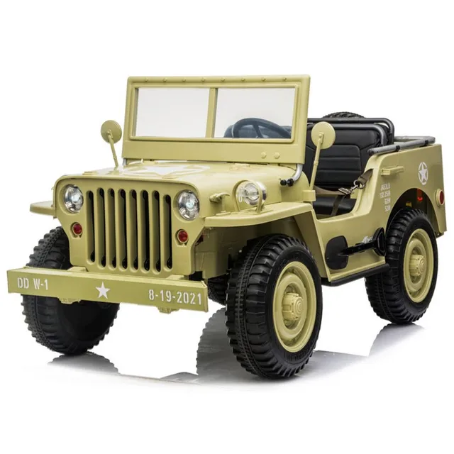 Jeep Willys elettrica per bambini 4x4 militare